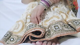 Indian Bhabhi gargling flannel