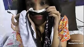 Sex-crazed Lily Dirty Indian Hindi Greet Plus Copulation Palaver